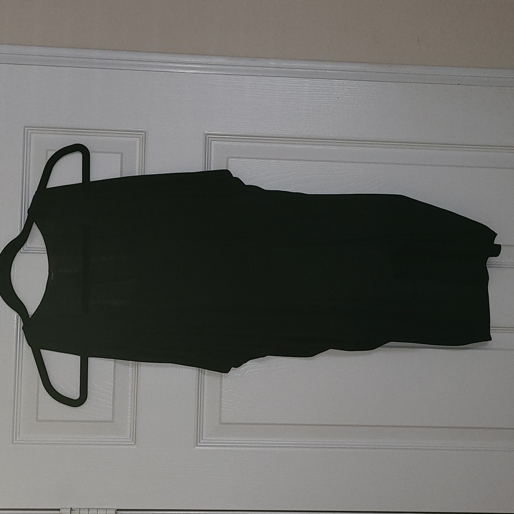BCBGMAXAZRIA Slits Shredded Black Tunic Size XS
